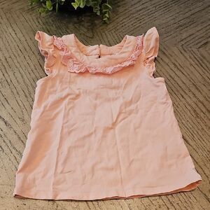 Pink Ruffled Kids Top Size 5T